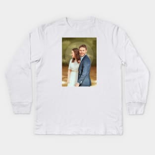 Fitzsimmons - Wedding Portrait Kids Long Sleeve T-Shirt